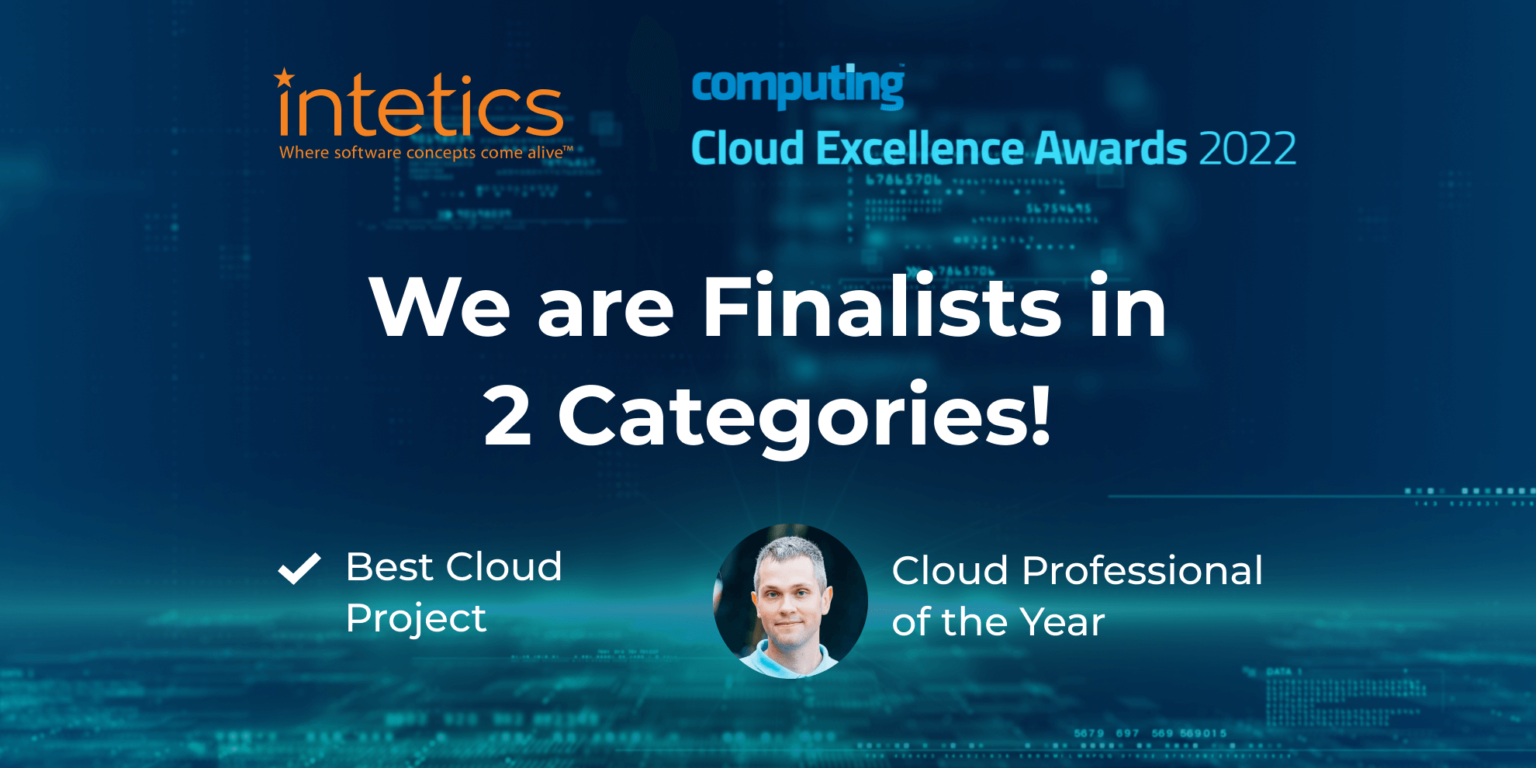 Finalists in 2 Categories Best Cloud Project and Cloud Professional of
