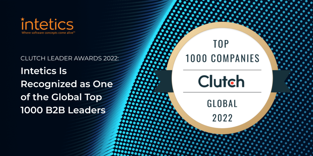 Intetics Is Recognized as One of the Global Top 1000 B2B Leaders by Clutch