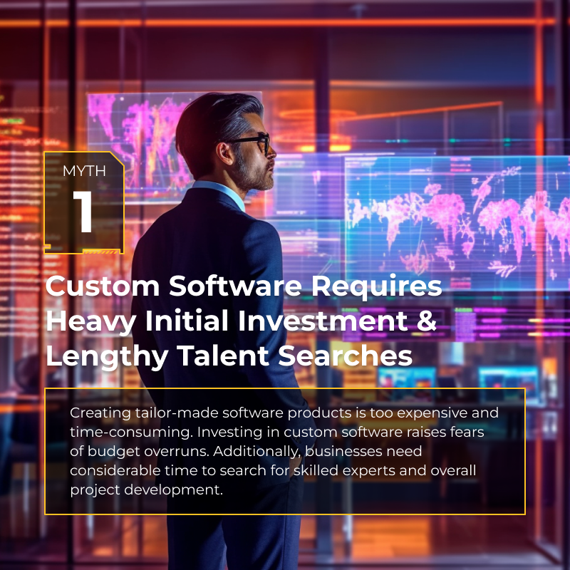 Myth 1: Custom Software Requires Heavy Initial Investment & Lengthy Talent Searches