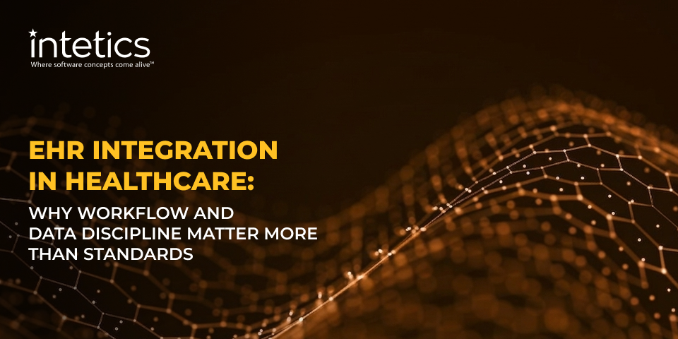 Illustration of fragmented EHR systems and data integration challenges in healthcare IT